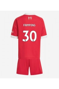 Liverpool Jeremie Frimpong #30 Jalkapallovaatteet Lasten Kotipeliasu 2025-26 Lyhythihainen (+ Lyhyet housut)
